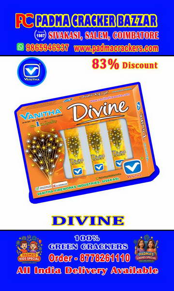 Divine -flyer with white-gold glitter