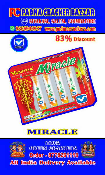 Miracle -Shoots up and showers color stars