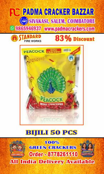 BIJILI CRACKERS RED (50 PCS)