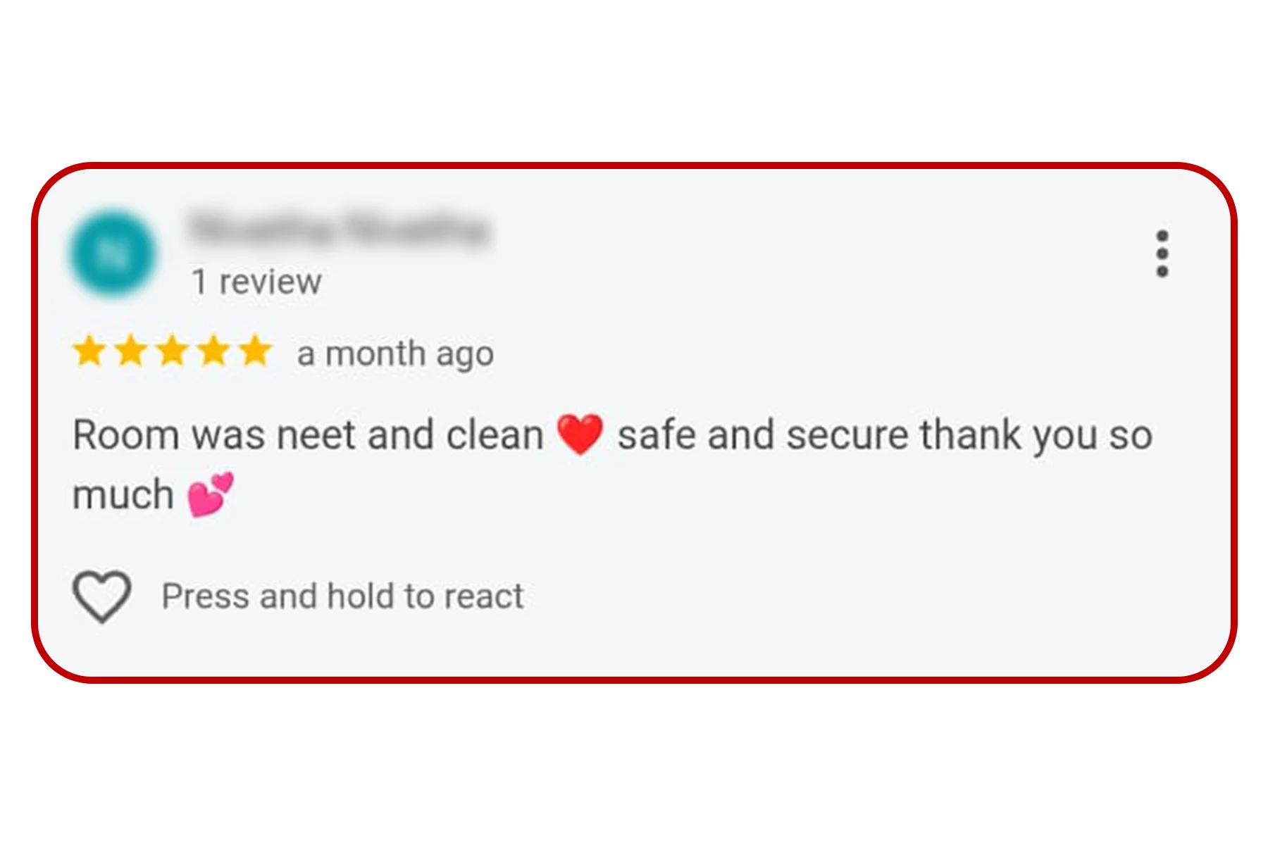 Customer review